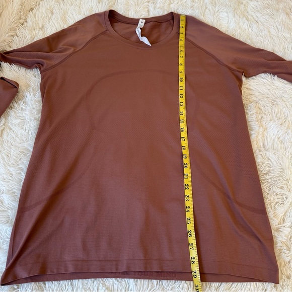 lululemon Swiftly Tech Women’s Long Sleeve Tee Spiced Chai Size: 16 - Picture 3 of 8